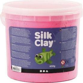 Silk Clay Modellervoks, 650 g, pink