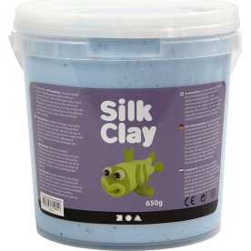 Silk Clay Modellervoks, 650 g, neonblå