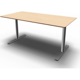 Inline Kantinebord, 180x80 cm, Birk/Alu