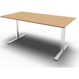 Square Kantinebord, 200x80 cm, Bøg/Krom