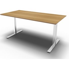 Square Kantinebord, 180x80 cm, Eg/Krom
