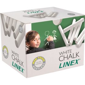 Linex Tavlekridt | Hvid | 100 stk.