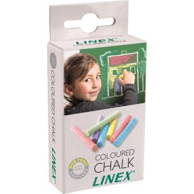 Linex Tavlekridt | Farvemix | 10 stk.