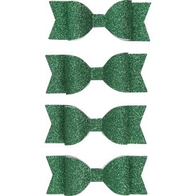Vivi Gade Sløjfer, 31x85 mm, 4 stk, glitter grøn