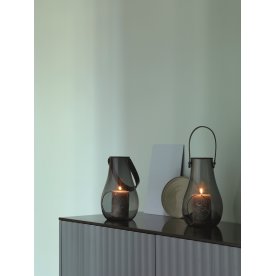Holmegaard DWL lanterner, 2 x 25 cm, Smoke
