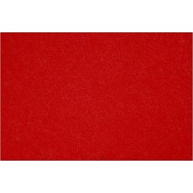 Kraftigt Hobbyfilt, 42x60 cm, rød