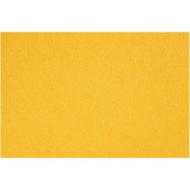 Kraftigt Hobbyfilt, 42x60 cm, gul
