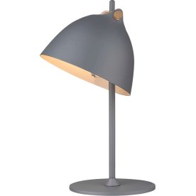 Århus bordlampe, Ø 18 cm, Grå/træ