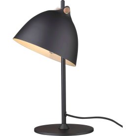 Århus bordlampe, Ø 18 cm, Sort/træ