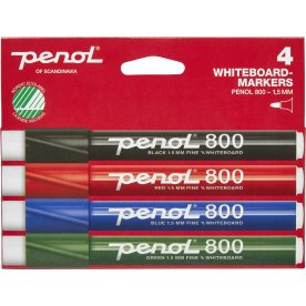 Penol 800 Whiteboard Marker | 4 farver