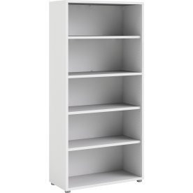 BudgetLine reol med 5 rum, hvid