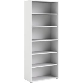 BudgetLine reol med 6 rum, hvid