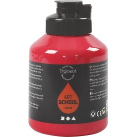 Pigment Kunstnermaling, 500 ml, primary red