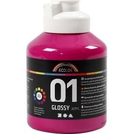 A'Color Akrylmaling, 500 ml, blank, pink