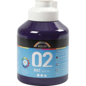 A'Color Akrylmaling, 500 ml, mat, violet