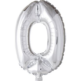 Folieballon, sølv, 0-tal