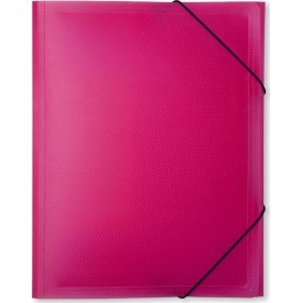 DocuSmart elastikmappe A4, PP, rød/rosa