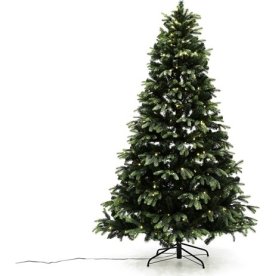 Kunstig juletræ mix 210 cm m 280 LED lys