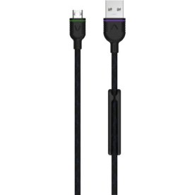 UNISYNK vendbar G2 micro-USB kabel, 1.2m, sort