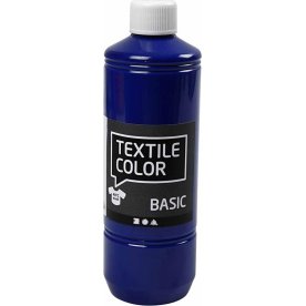 Tekstilmaling, 500 ml, primær blå