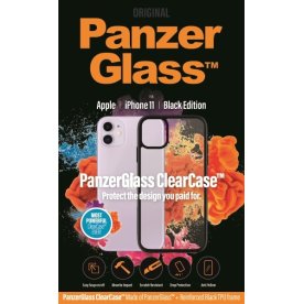Panzerglass ClearCase sort cover til iPhone 11