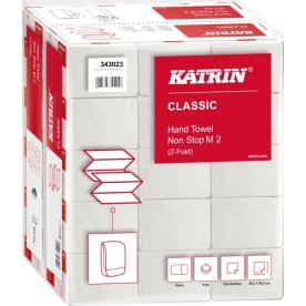 Katrin Classic M håndklædeark, 2-lags, hvid