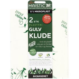 Maistic Gulvklud m/print, mikroplastfri, 2 stk