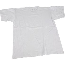 T-shirt | Rund hals | Str. 9-11 år | Hvid