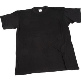 T-shirt | Rund hals | Str. 7-8 år | Sort