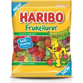 Haribo Fruktilurer Frugt & Bær, 120 g