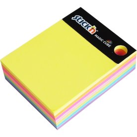 Stick'n Magic Cube 101 x 76 mm, neonfarver 