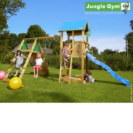 Jungle Gym Castle 2.1 legetårn m/climb & rutsjeb.