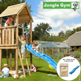 Jungle Gym Palace legetårn m. sand og rutschebane