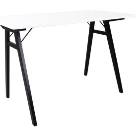 Vojens Skrivebord, hvid/sort, 120x60cm