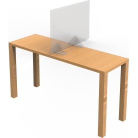 Skrivebords hygiejne skærm 60,5 x 80,5 cm