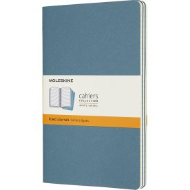 Moleskine Cahier Notesbog | L | Linj. | Blå