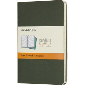 Moleskine Cahier Notesbog | Pkt. | Linj. | Grøn