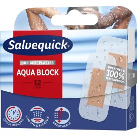 Salvequick Plaster | Aqua Block | 12 plastre