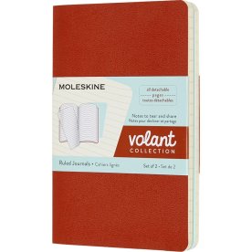 Moleskine Volant Notesbog | Pkt. | Linj. | Blå/or.