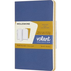 Moleskine Volant Notesbog | Pkt. | Linj. | Blå/gul