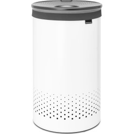Brabantia Vasketøjskurv, 60 L, hvid/grå