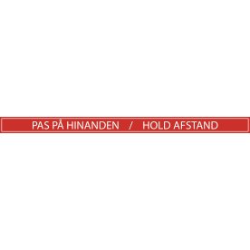 Gulvmærkning "Pas På Hinanden/Hold Afstand" 5x75cm