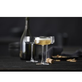 Lyngby Glas Zero Champagneskål 26 cl, 4 stk