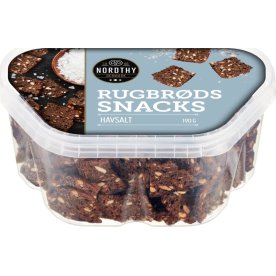 Nordthy Rugbrødssnacks med havsalt, 190 g