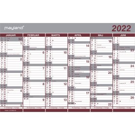 Mayland 2022 Dobbelt halvårskalender