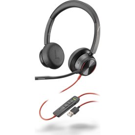 HP Blackwire 8225 USB-A stereo headset, sort