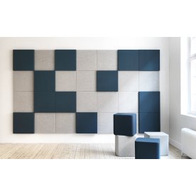 Soneo Wall, akustikpanel, 50x50x3 cm, Lysegrå
