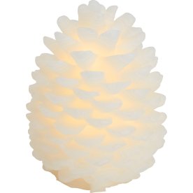Clara LED koglelys, 1 stk, Hvid, Ø 10 x H 14 cm 