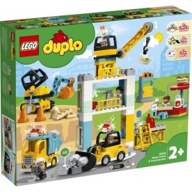 LEGO DUPLO 10933 Byggeplads med tårnkran, 2+