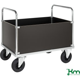 Flexi 630 m/4 høje sider, 100x70x90, stål/laminat